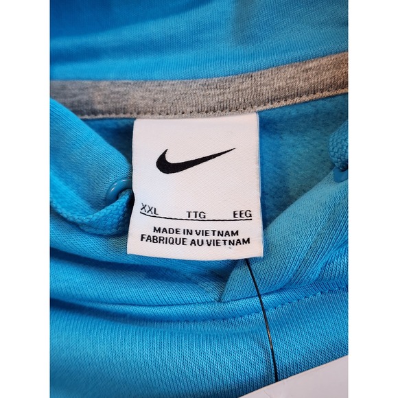 Nike Chicago Red Stars Mens Club Fleece PO Hoodie Light Blue XXL MLS NWSL Soccer - Picture 5 of 7